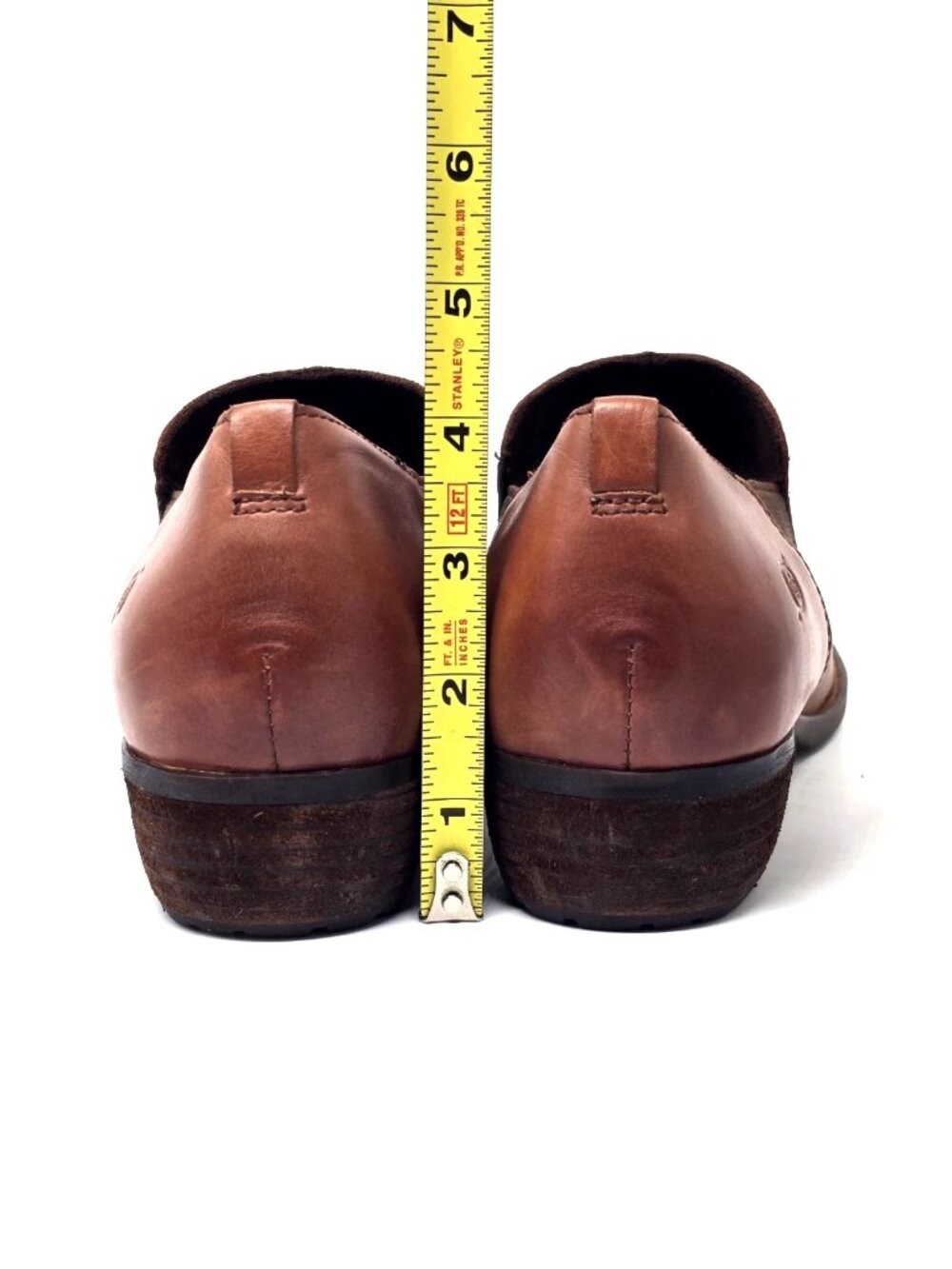 Born Kade Brown Leather Slip-on Shootie Boots Women's Size 10M - Picture 5 of 12
